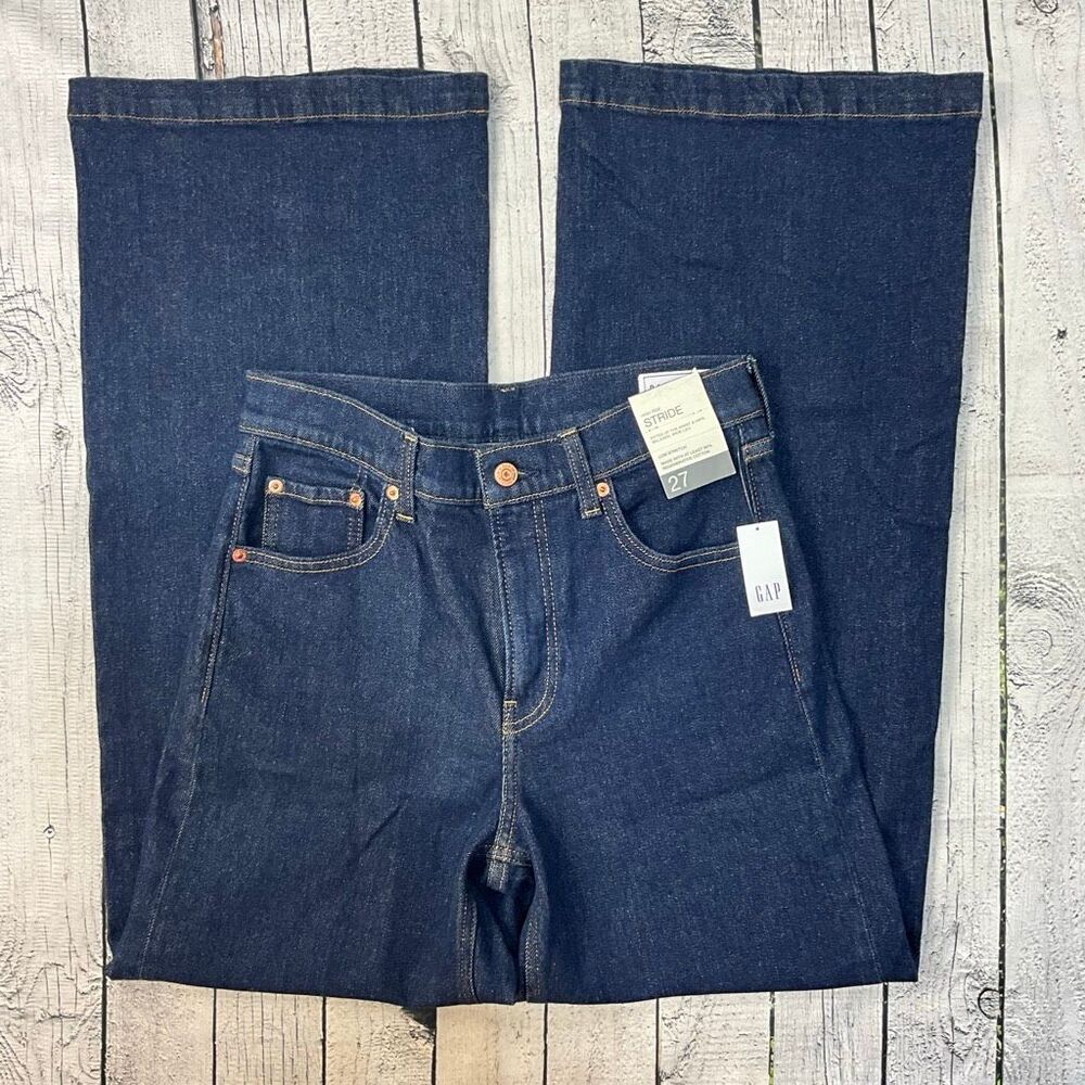 GAP Stride High Rise Relaxed Wide Leg Jeans